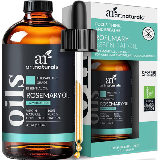 ArtNaturals Rosemary Essential Oil 4 oz bottle on white background