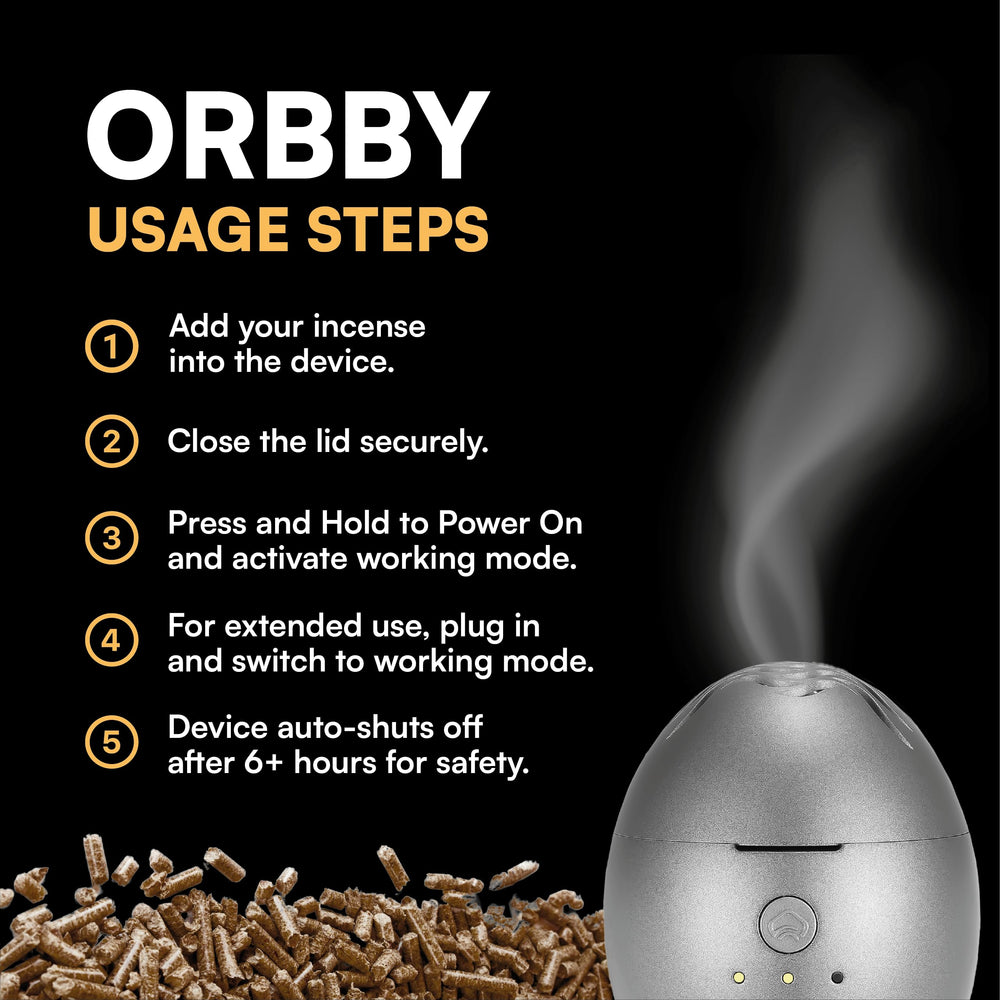 Artronic Orbby agarwood pellets release rich scent when heated