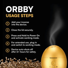 Artronic Orbby agarwood pellets offer versatile scent options for customization.