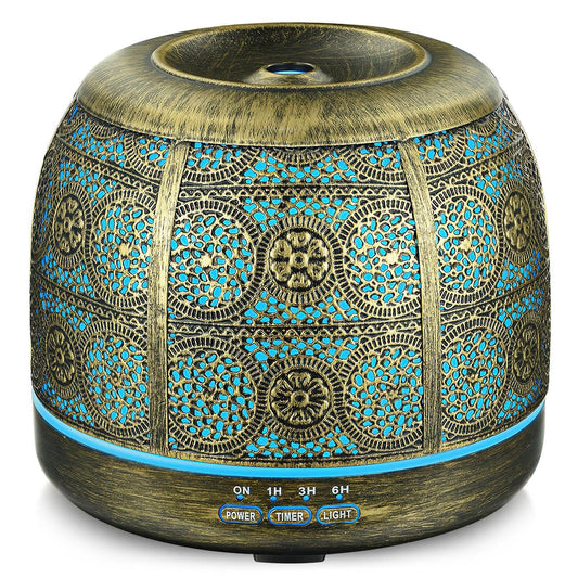ARVIDSSON 500ml ultrasonic diffuser with Moroccan-inspired metal design