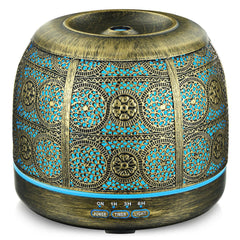 ARVIDSSON 500ml ultrasonic diffuser with Moroccan-inspired metal design