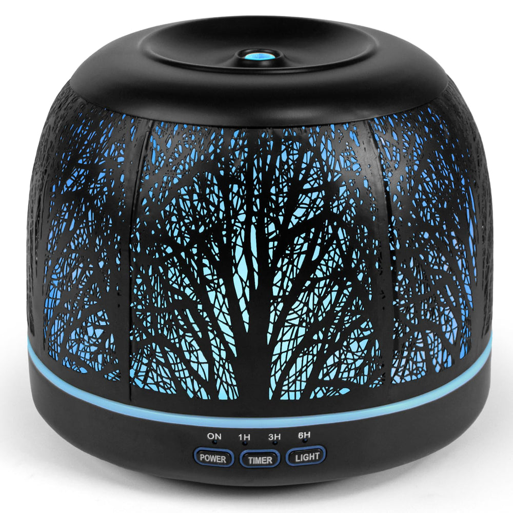 ARVIDSSON 500ml essential oil diffuser – Black Tree design, front view