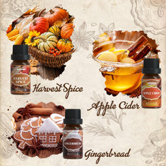 Diffuser emitting autumn fragrance in a cozy room