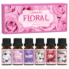 ARVIDSSON Floral Essential Oils Set lavender bottle with flowers