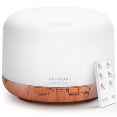 ASAKUKI 500ml essential oil diffuser front view