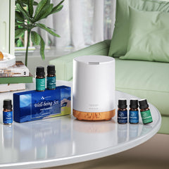 ASAKUKI diffuser showing 7 LED color options