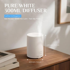Seven LED color options on ASAKUKI diffuser