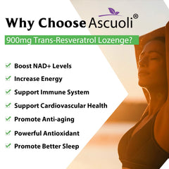 Ascuoli Trans-Resveratrol bottle front view
