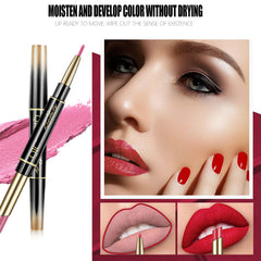 Aseawave lip color in claret shade with precise lip liner for defined shaping.