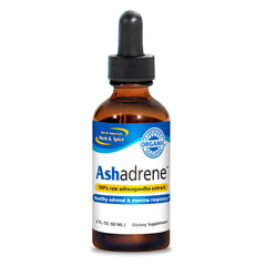 Ashadrene Capsules bottle front view with label (2 oz)