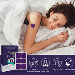 Close-up of applying Ashania Sleep Patch to the arm