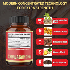 Ashwagandha capsules packaging