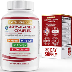 Hero image displaying 60 Ashwagandha capsules