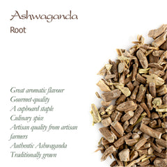 Dried ashwagandha roots bundle
