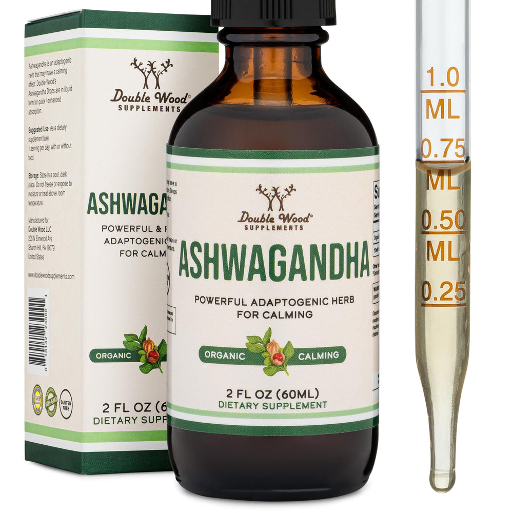 Ashwagandha Drops 1200mg 60 servings bottle front