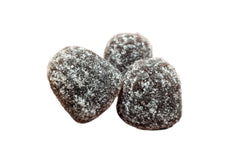 Gummies with natural ingredients: Ashwagandha, Ginseng, Lemon Balm, strawberry flavor.