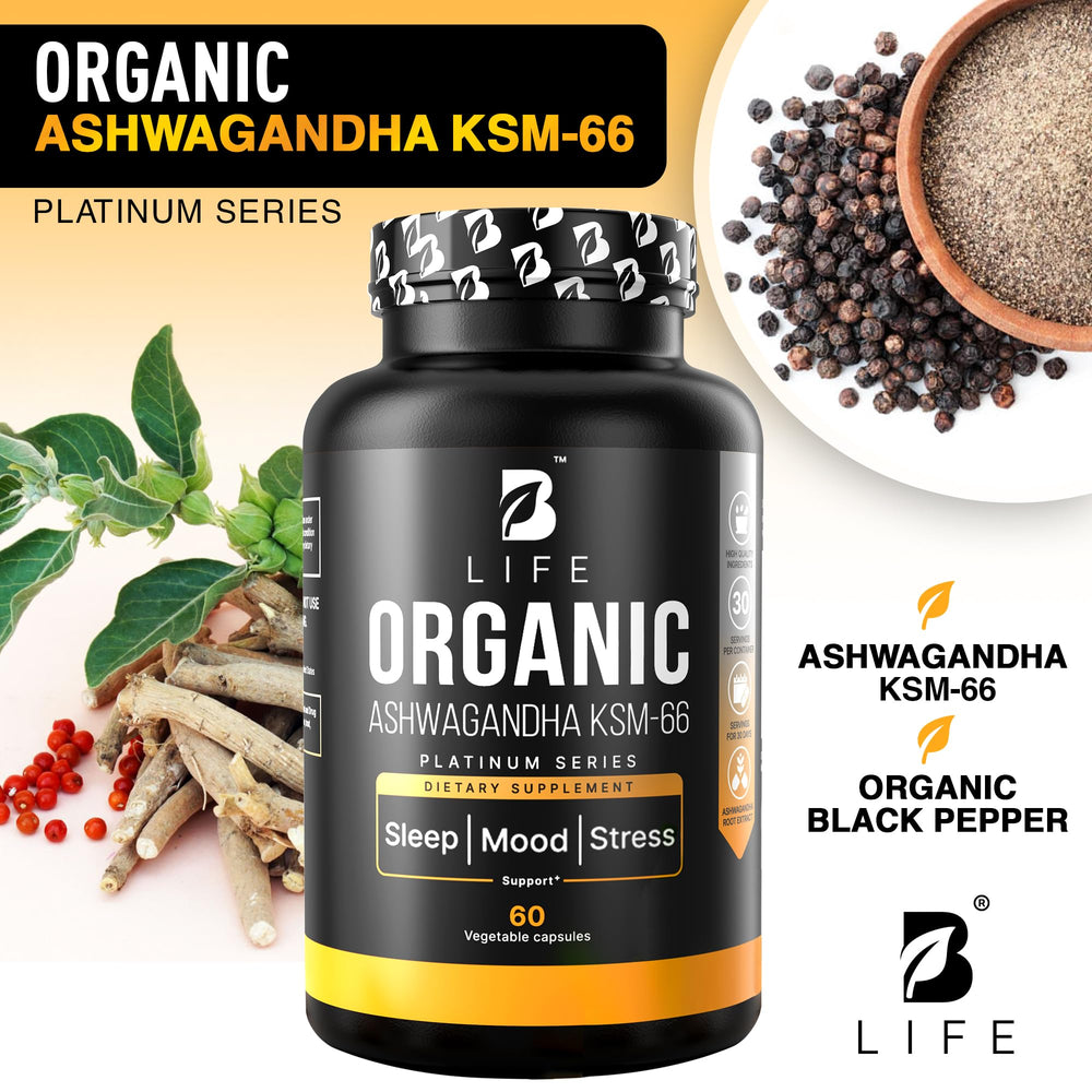 Close-up of KSM-66 Ashwagandha capsules