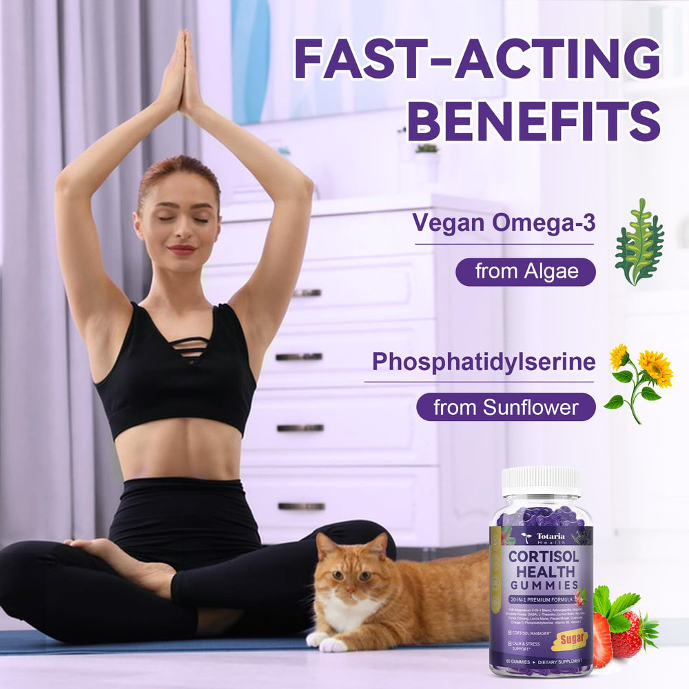 Close-up of Ashwagandha, Magnolia, Holy Basil, and Rhodiola botanicals