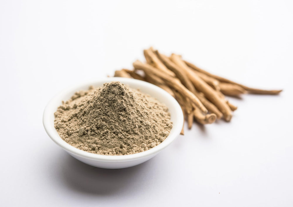 Ashwagandha powder added to a smoothie