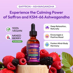 Product label showing KSM-66 and saffron extract