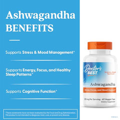 Ashwagandha Sensoril label close-up