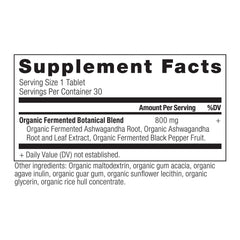 Keto and Paleo friendly dietary support with ashwagandha tablets