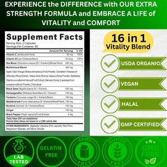 Ashwagandha, Turmeric and Ginger capsules