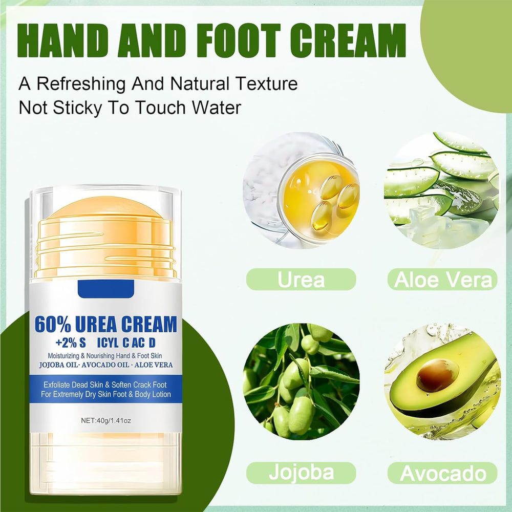 ASMAYSA 60 percent urea foot cream close-up for fast hydration and barrier support.
