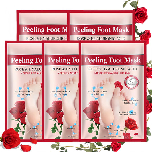 ASMAYSA rose foot peel mask pack in socks for gentle exfoliation