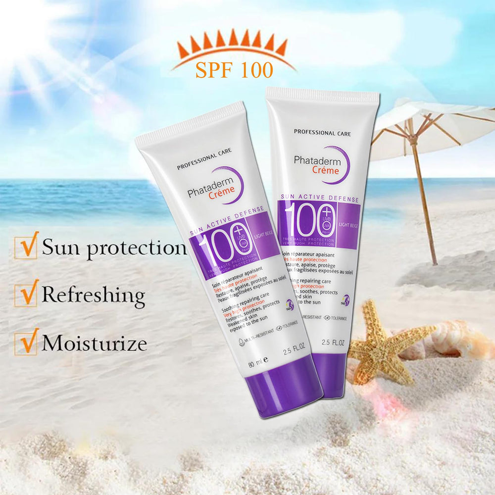 ASMAYSA travel-size SPF 100 sunscreen fits easily in a bag