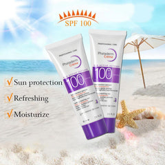 ASMAYSA travel-size SPF 100 sunscreen fits easily in a bag