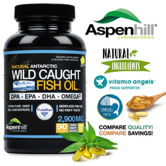 Non-GMO label on Aspen Hill Labs Omega-3 Fish Oil