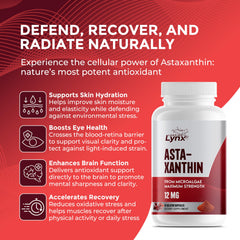 Non-GMO, clean formula labeling for astaxanthin supplement