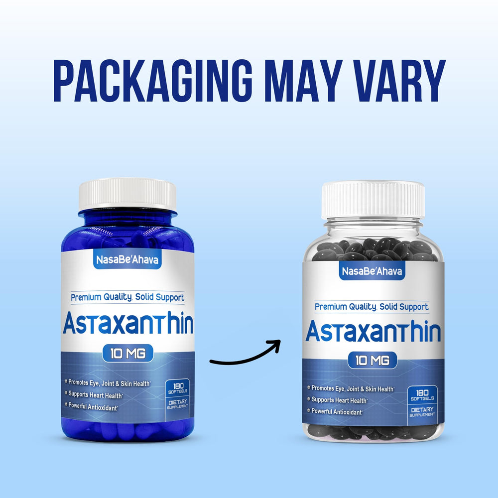 Close-up of Astaxanthin capsules