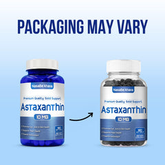 Close-up of Astaxanthin capsules