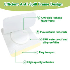 Patch applied to the belly button area