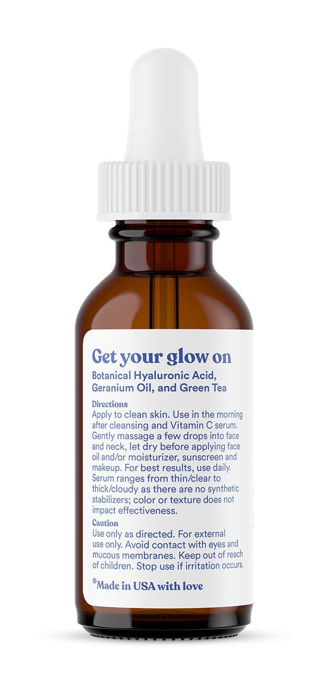 ASUTRA Hyaluronic Serum ingredients with vitamins C and E for nourishment.
