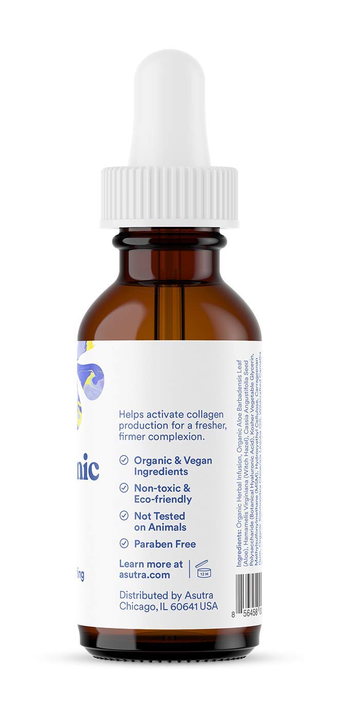 ASUTRA Hyaluronic Serum texture swatch showing lightweight, fast-absorbing hydration.