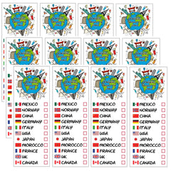 ASVP Shop's Drinking Around The World tattoos mark visited countries at Epcot with easy application