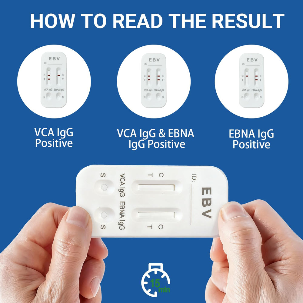 Quality-controlled at-home EBV test kit for monitoring immune status