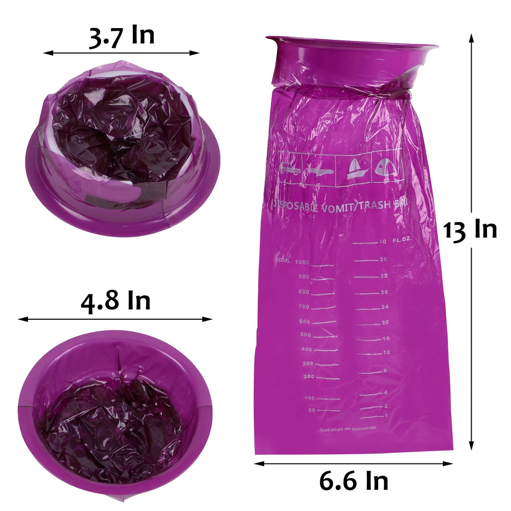 ATDAWN emesis bag wide opening for easy access during nausea
