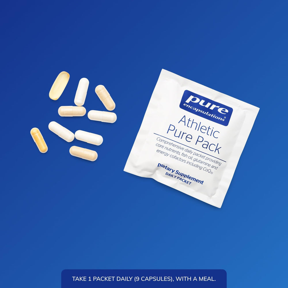 Athletic Pure Pack daily packets arranged