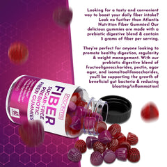 Nutritional facts and ingredients for Atlantis Nutrition fiber gummies