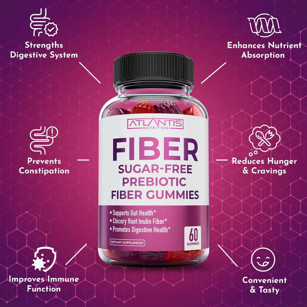 Made in the USA emblem on Atlantis Nutrition fiber gummies package