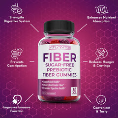 Made in the USA emblem on Atlantis Nutrition fiber gummies package