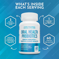 60 tablets packaging icon for Atlantis Nutrition oral probiotics