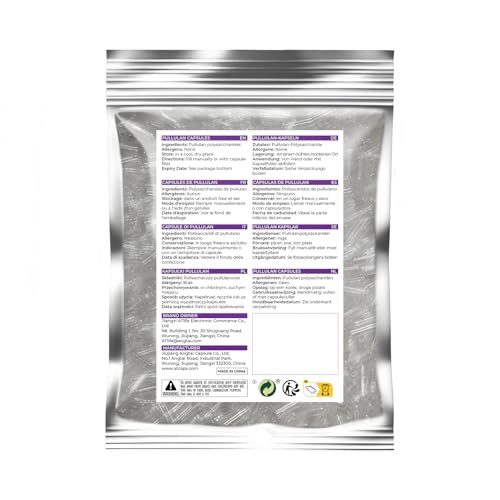 ATLEMISME Pullulan capsules size 0 - 200 count