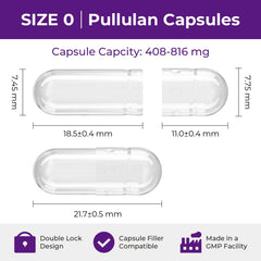 ATLEMISME Pullulan capsules size 0 - 500 count