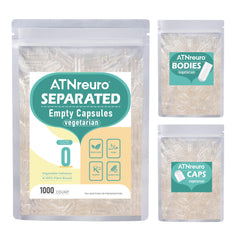 ATNreuro Vegan Separated Empty Capsules Size 0 (1000 Count) product image