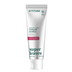 Tube of ATTITUDE Complete Care Toothpaste with Fluoride and Spearmint flavor
